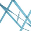 Picture of Bolero Pavement Style Steel Chairs Seaside Blue (Pack of 2) - GK982