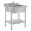 Picture of Vogue Stainless Steel Midi Pot Wash Sink with Undershelf - GJ537