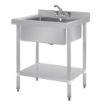 Picture of Vogue Stainless Steel Midi Pot Wash Sink with Undershelf - GJ537
