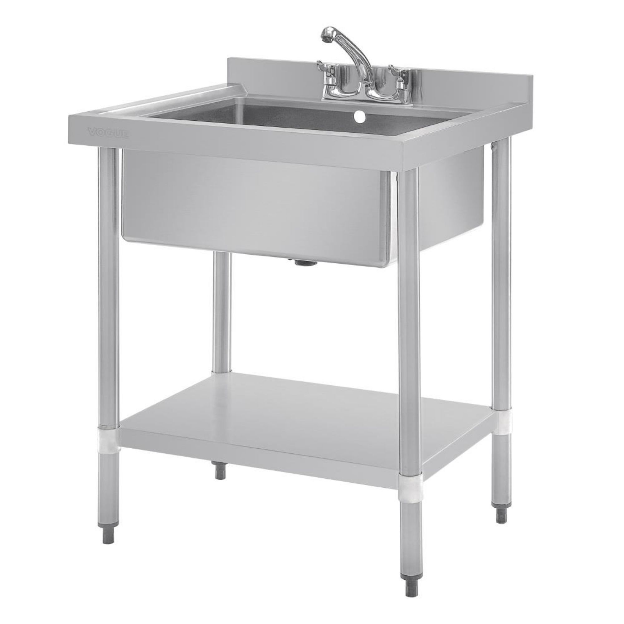 Picture of Vogue Stainless Steel Midi Pot Wash Sink with Undershelf