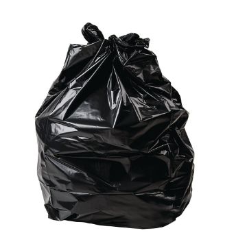 Picture of Jantex Medium Medium-Duty Black Bin Bags 70Ltr (Pack of 200)