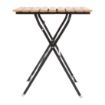 Picture of Bolero Faux Wood Bistro Table Square 600mm - GJ765