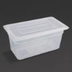 Picture of Vogue Polypropylene 1/3 Gastronorm Container with Lid 150mm (4 pack) - GJ520