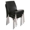 Picture of Stacking Bistro Side Chairs Black (Pack of 4) - GJ976