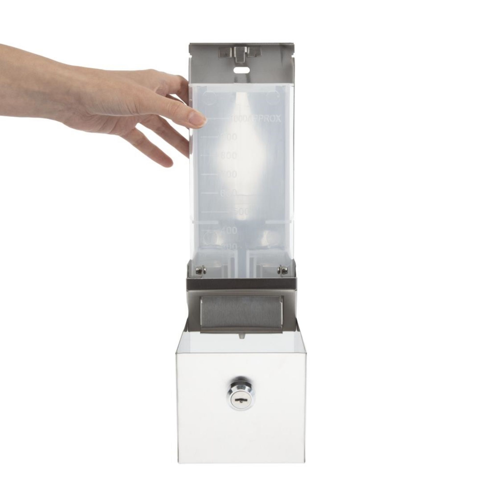 Picture of Jantex Stainless Steel Soap and Hand Sanitiser Dispenser 1 Litre