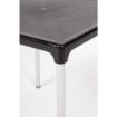 Picture of Black Square Table with Aluminium Legs 750mm - GJ970