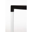 Picture of Black Square Table with Aluminium Legs 750mm - GJ970