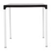 Picture of Black Square Table with Aluminium Legs 750mm - GJ970