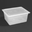 Picture of Vogue Polypropylene 1/2 Gastronorm Container with Lid 150mm (Pack of 4) - GJ516