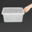 Picture of Vogue Polypropylene 1/2 Gastronorm Container with Lid 150mm (Pack of 4) - GJ516