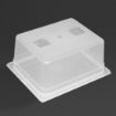 Picture of Vogue Polypropylene 1/2 Gastronorm Container with Lid 150mm (Pack of 4) - GJ516