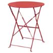 Picture of Bolero Pavement Style Round Steel Table Red 595mm - GH560