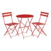 Picture of Bolero Pavement Style Round Steel Table Red 595mm - GH560