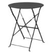 Picture of Bolero Black Pavement Style Steel Table 595mm - GH558