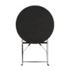 Picture of Bolero Black Pavement Style Steel Table 595mm - GH558