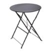 Picture of Bolero Black Pavement Style Steel Table 595mm - GH558
