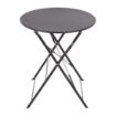 Picture of Bolero Black Pavement Style Steel Table 595mm - GH558