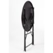 Picture of Bolero Black Pavement Style Steel Table 595mm - GH558
