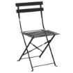 Picture of Bolero Black Pavement Style Steel Chairs (Pack of 2) - GH553