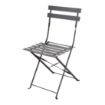 Picture of Bolero Black Pavement Style Steel Chairs (Pack of 2) - GH553