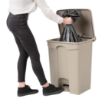 Picture of Jantex Kitchen Pedal Bin Beige 65Ltr - GH638