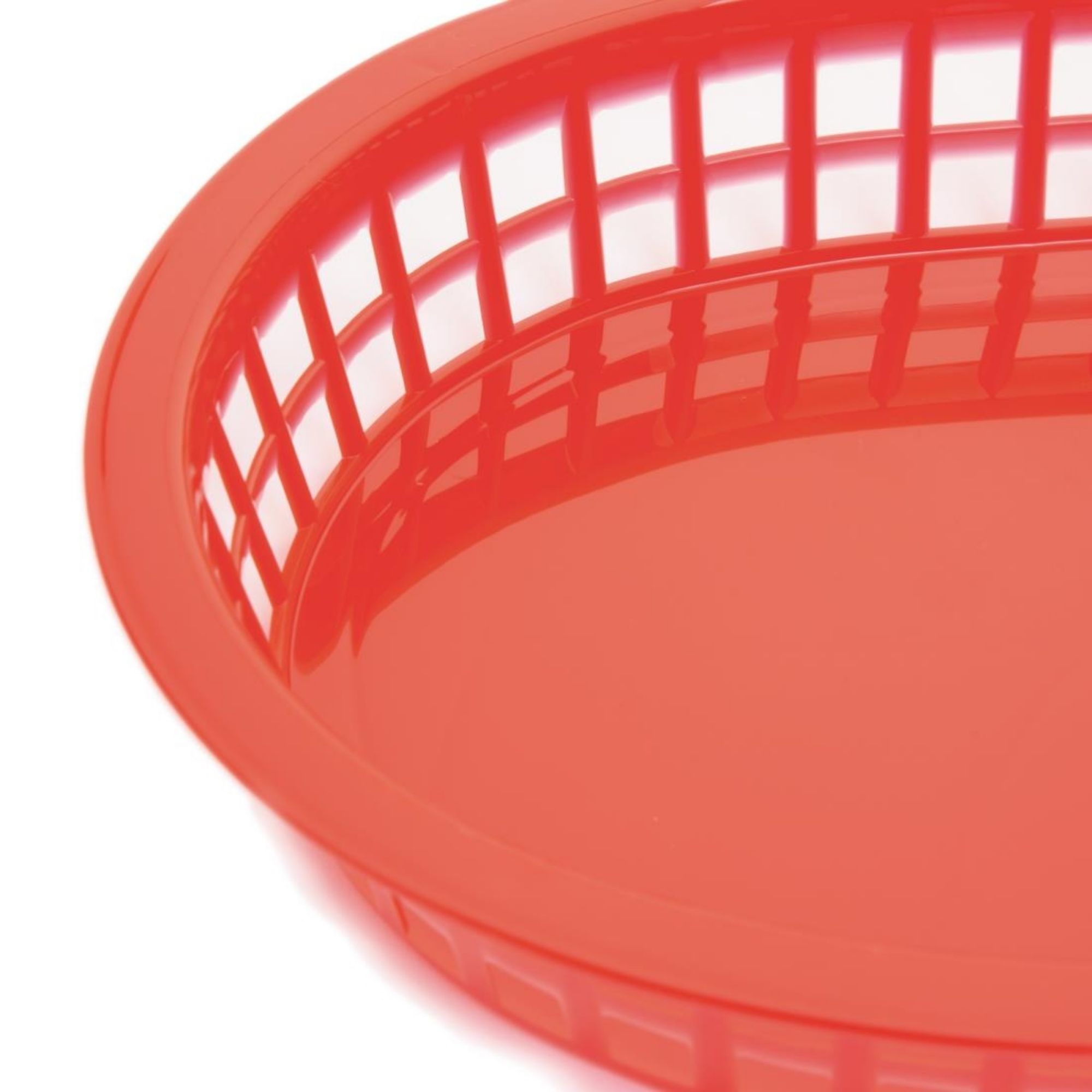 Picture of Olympia Oval Polypropylene Food Basket Red (Pack of 6)