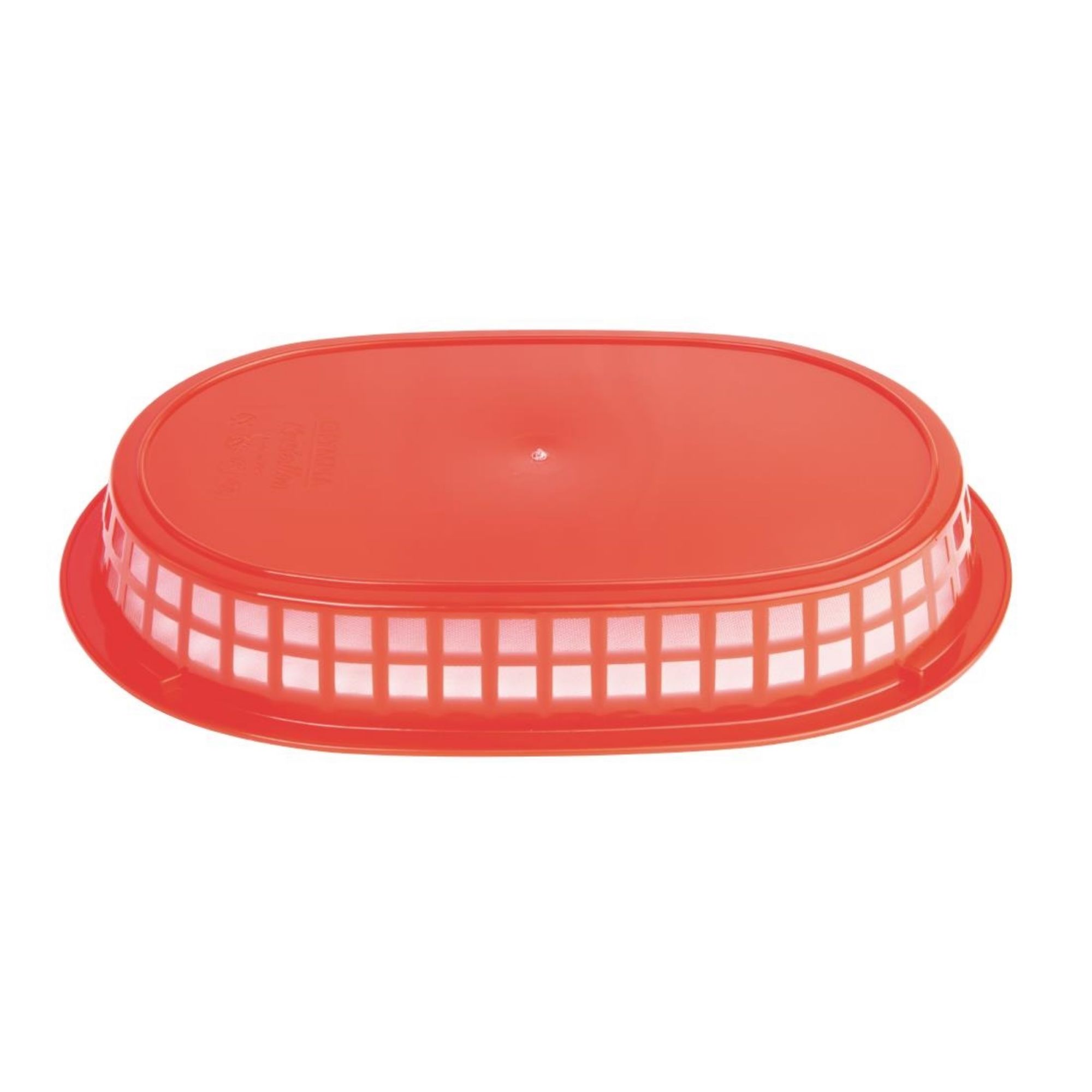 Picture of Olympia Oval Polypropylene Food Basket Red (Pack of 6)