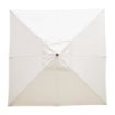 Picture of Bolero Square Pulley Parasol 2.5m Wide Cream - GH988