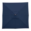 Picture of Bolero Square Double Pulley Parasol 2.5m Diameter Navy Blue - GH991