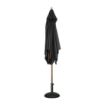 Picture of Bolero Square Double Pulley Parasol 2.5m Diameter Black - GH990