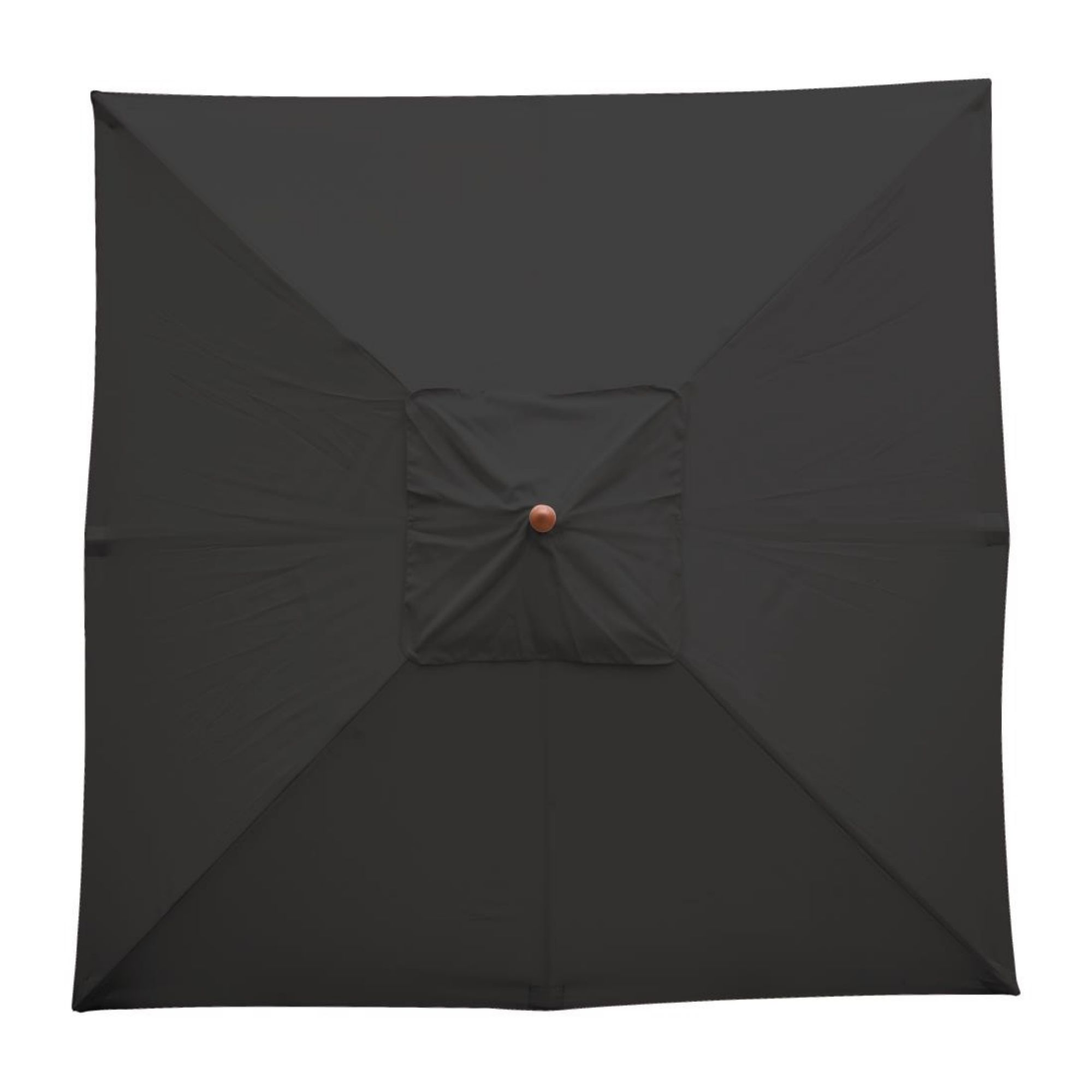 Picture of Bolero Square Double Pulley Parasol 2.5m Diameter Black