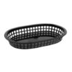 Picture of Olympia Oval Polypropylene Food Basket Black (Pack of 6) - GH969