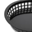 Picture of Olympia Oval Polypropylene Food Basket Black (Pack of 6) - GH969