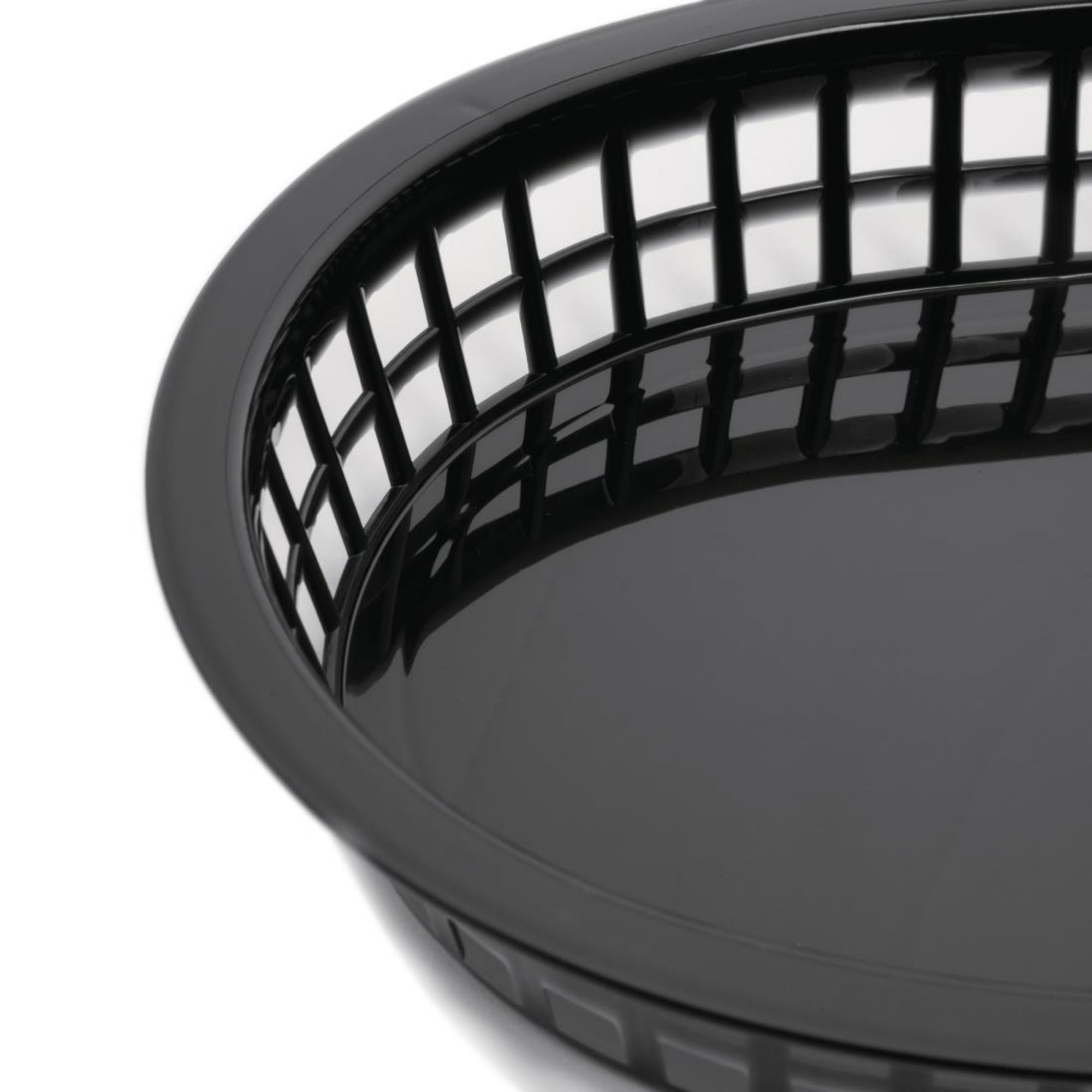 Picture of Olympia Oval Polypropylene Food Basket Black (Pack of 6)