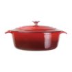 Picture of Vogue Red Oval Casserole Dish 6Ltr - GH314