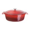 Picture of Vogue Red Oval Casserole Dish 6Ltr - GH314