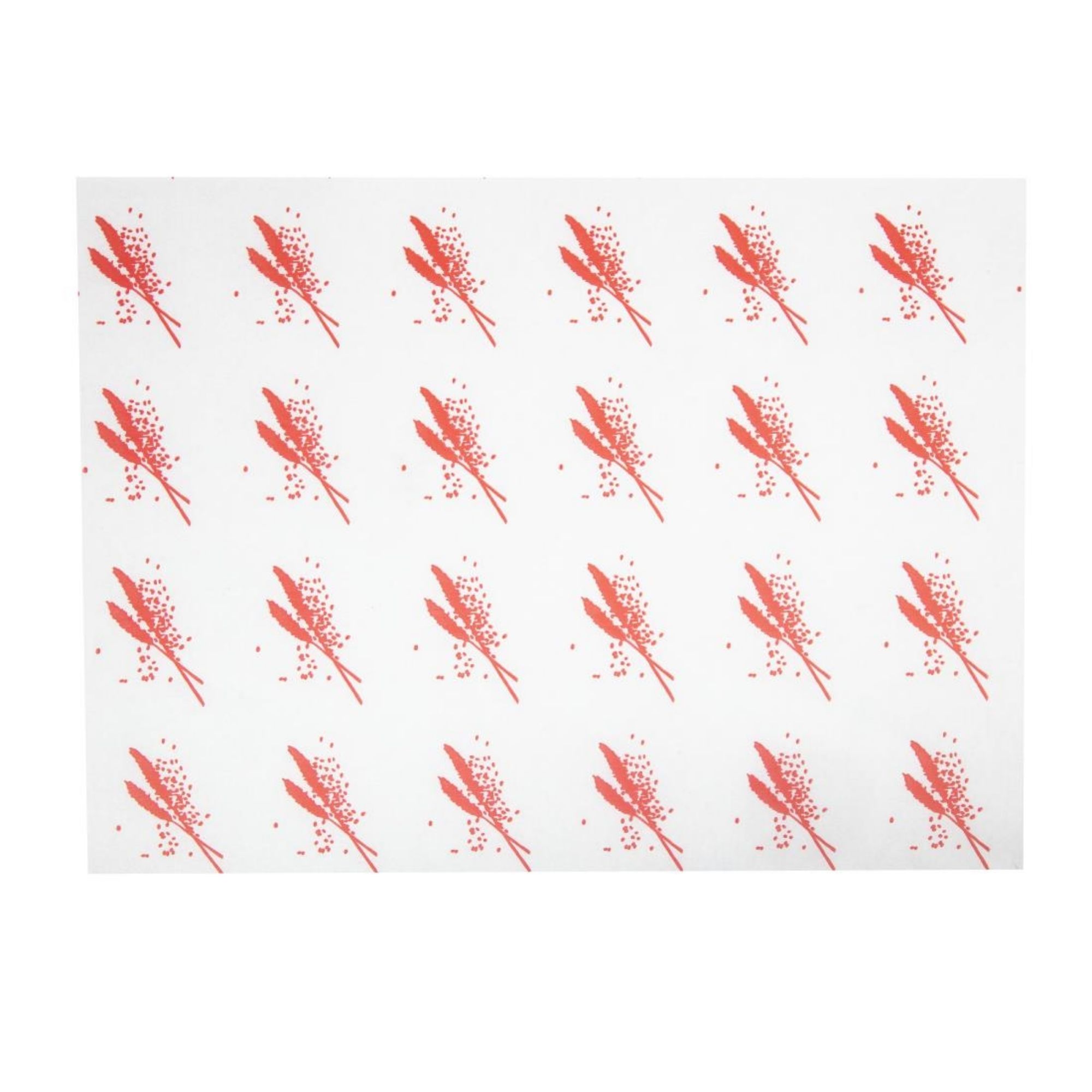 Picture of Burger Wrapping Paper Sheets Red 245 x 300mm (1000 pack) - GH036