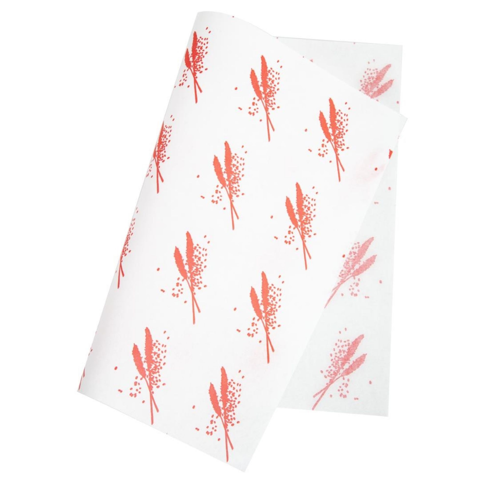 Picture of Burger Wrapping Paper Sheets Red 245 x 300mm (1000 pack)