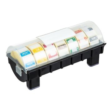 Picture of Hygiplas Removable Colour Coded Food Labels with 1" Dispenser