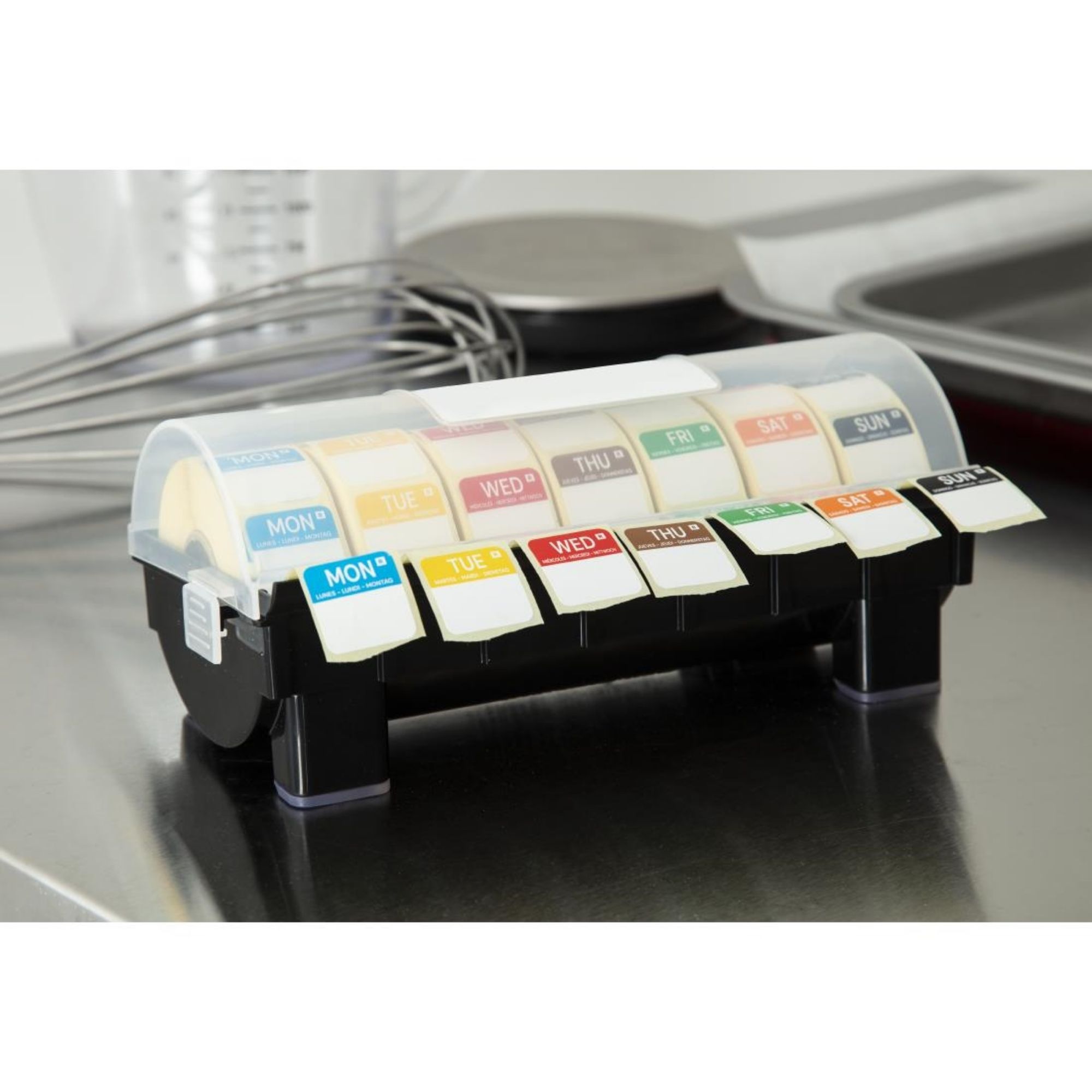 Picture of Hygiplas Removable Colour Coded Food Labels with 1" Dispenser
