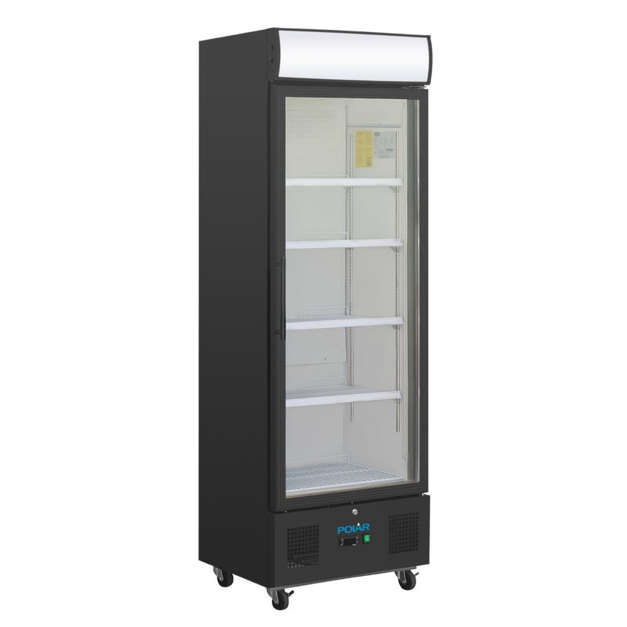 Picture of Polar G-Series Upright Display Fridge 368Ltr Black - GH427