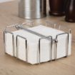 Picture of Olympia Cocktail Napkin Holder with Weight 140 x 140mm - GH407