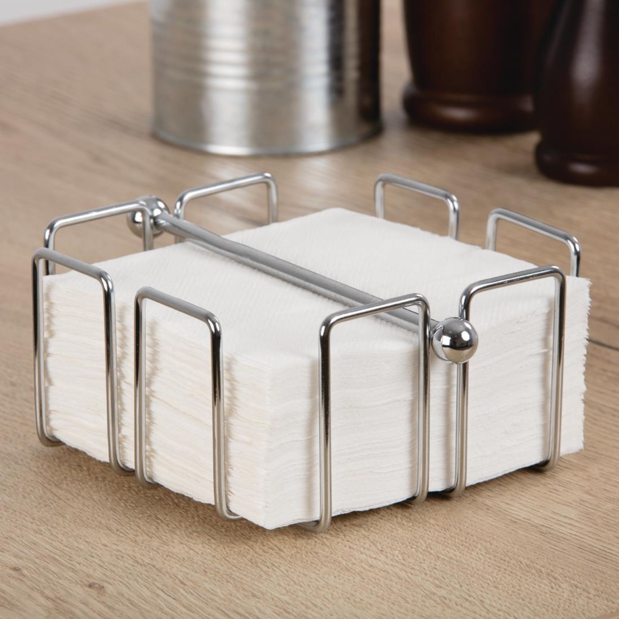 Picture of Olympia Cocktail Napkin Holder with Weight 140 x 140mm