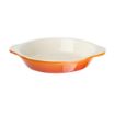 Picture of Vogue Orange Round Cast Iron Gratin Dish 400ml - GH316