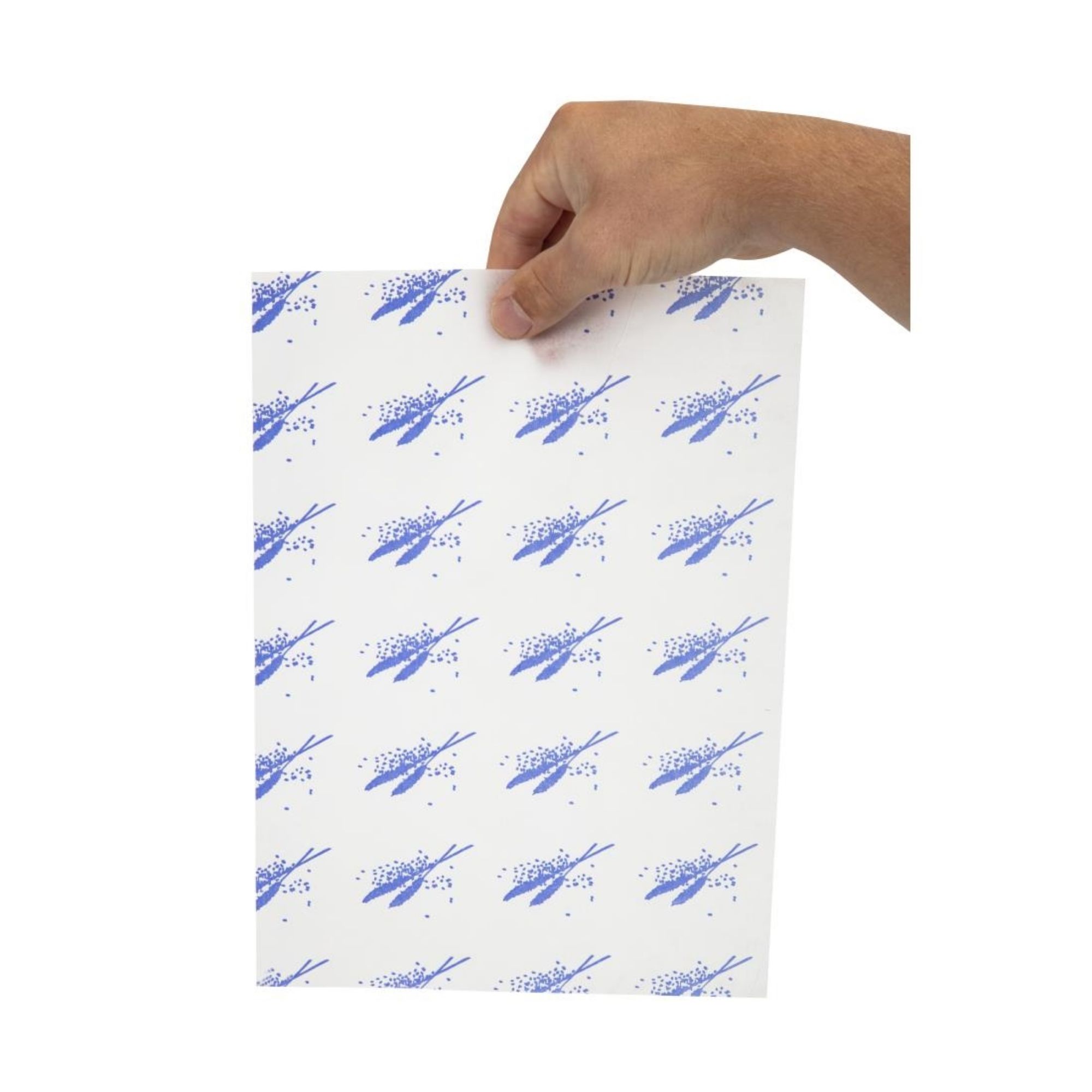 Picture of Burger Wrapping Paper Sheets Blue 245 x 300mm (1000 pack)