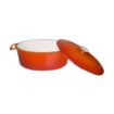 Picture of Vogue Orange Oval Casserole Dish 6Ltr - GH312