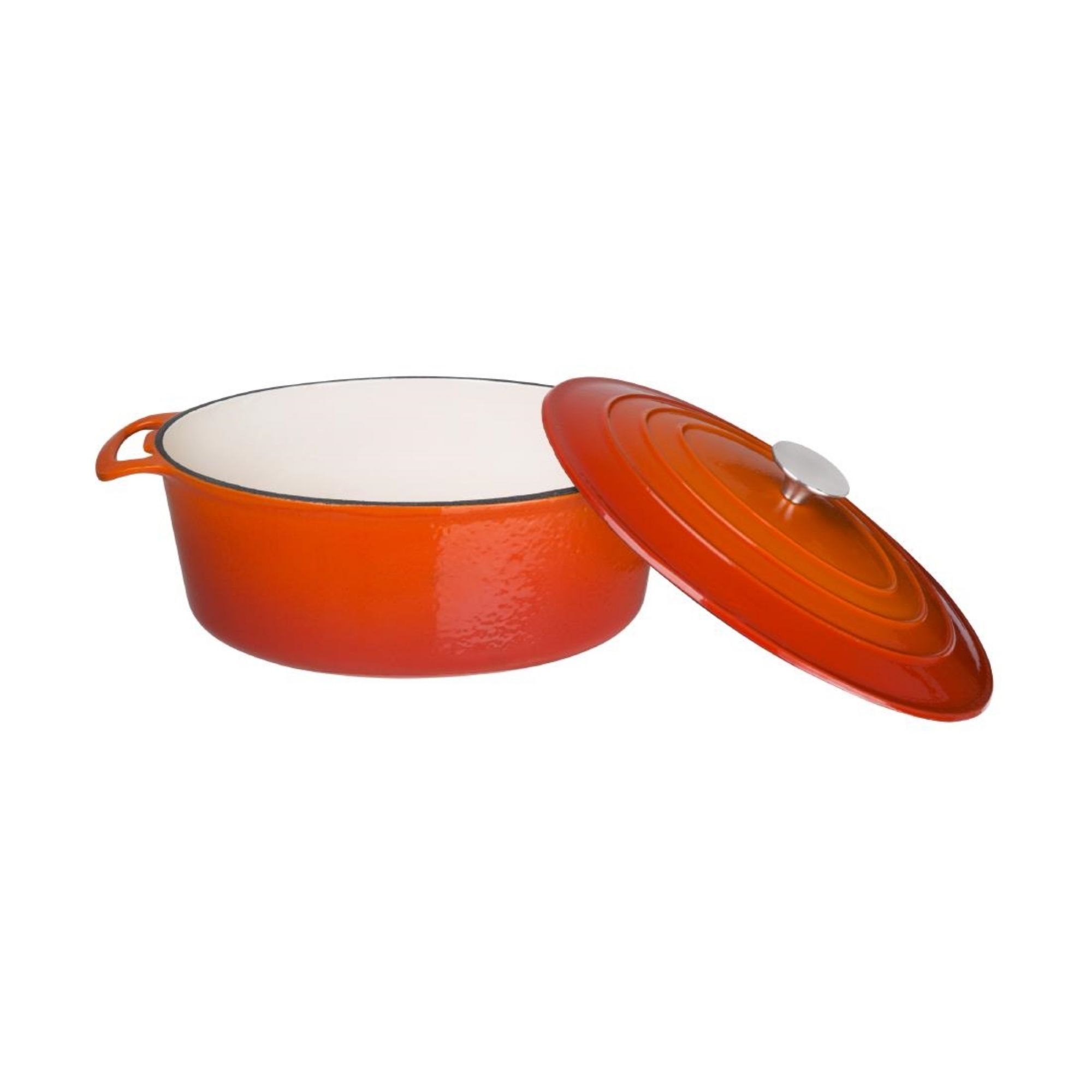 Picture of Vogue Orange Oval Casserole Dish 6Ltr