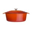 Picture of Vogue Orange Oval Casserole Dish 6Ltr - GH312