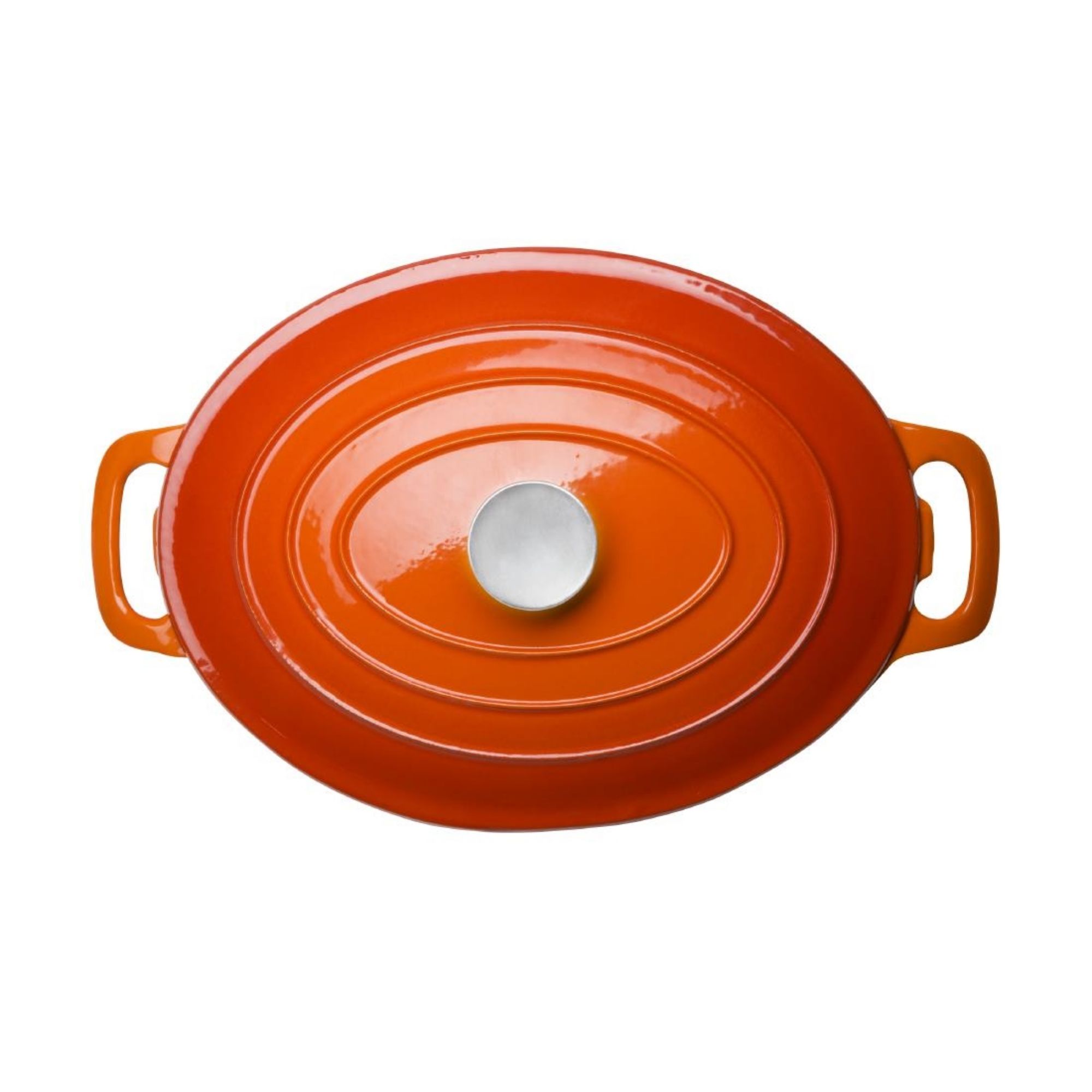 Picture of Vogue Orange Oval Casserole Dish 6Ltr