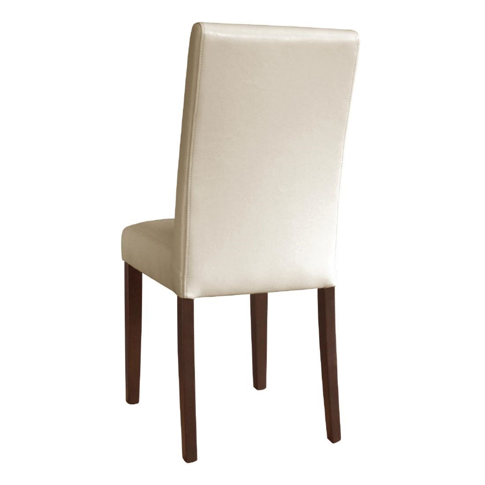 Picture of Bolero Faux Leather Dining Chairs Cream (Pack of 2)
